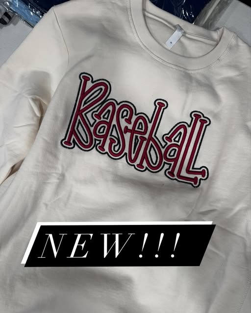 3D Puff Baseball Sweatshirt