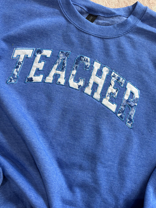 Arched Applique Sweatshirt