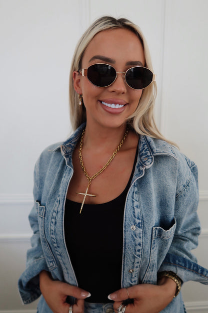 LUXE CROSS NECKLACE