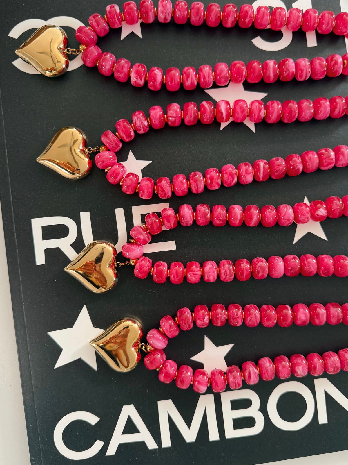 PINK HEART NECKLACE